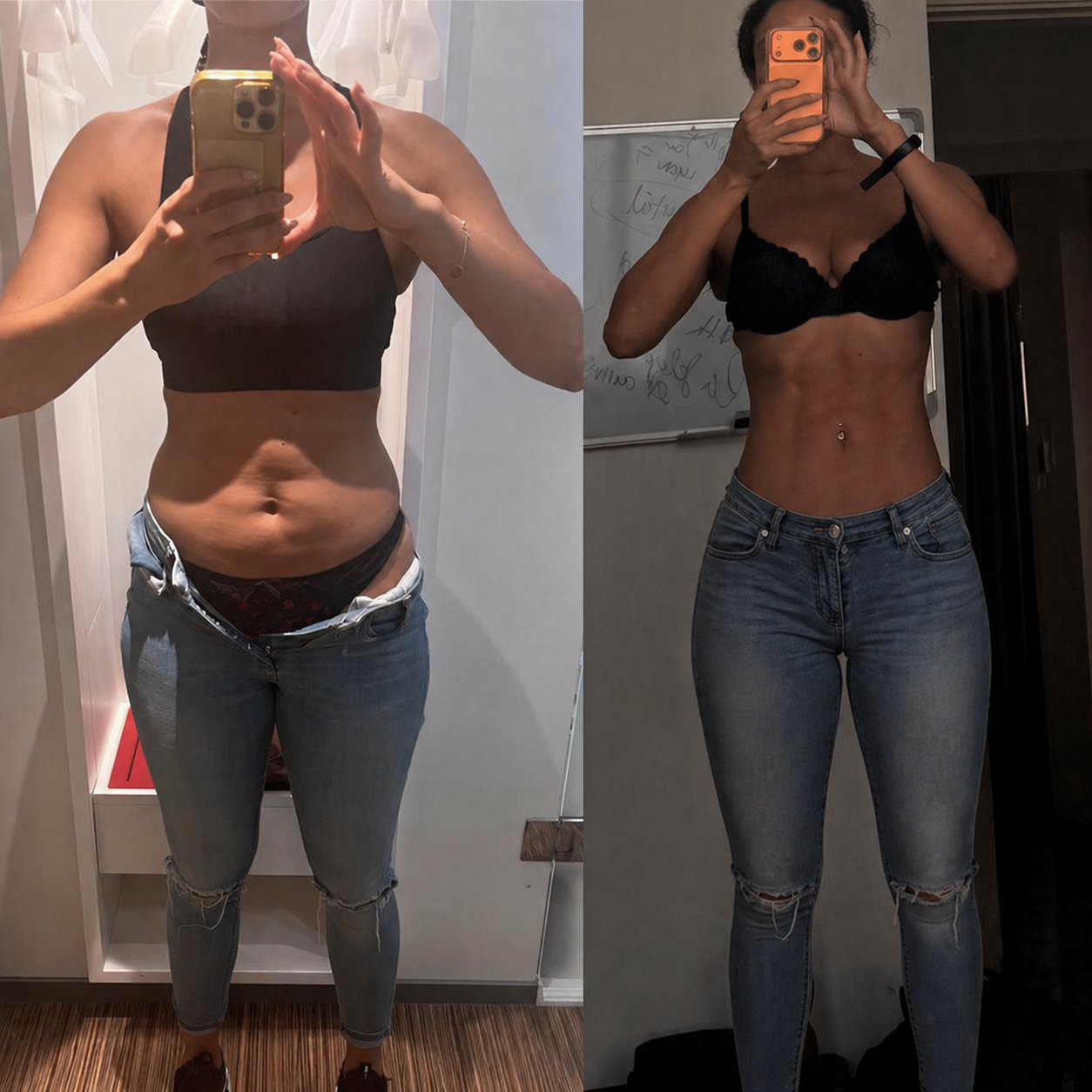 Alana before and after transformation